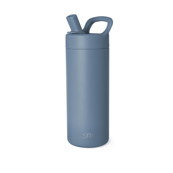 18 Fl Oz Insulated Stainless Steel Summit Water Bottle w Silicone Straw Lid  NEW - Picture 1 of 5